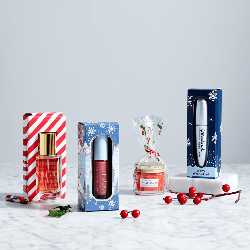 Holiday stockings with small gifts